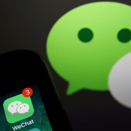 The messenger app WeChat. Photo: Reuters