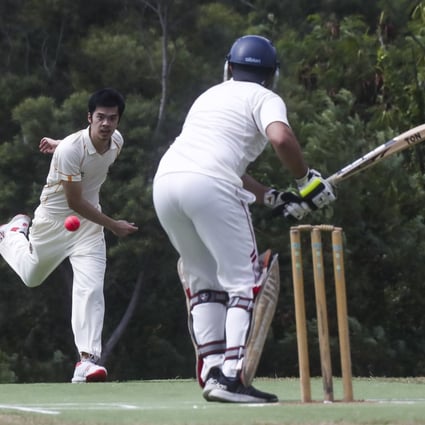 Qilin bowler Michael Tsing in action against Hong Kong University at Gin Drinkers Bay, Kwai Chung. Photo: SCMP / Jonathan Wong