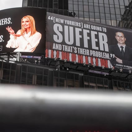 The billboards above Times Square in New York City. Photo: Reuters