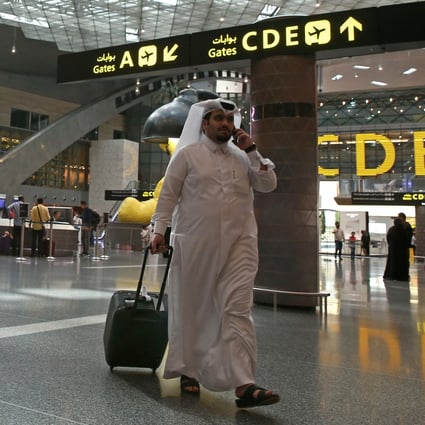 The departures lounge at the Hamad International Airport in Doha. File photo: AFP