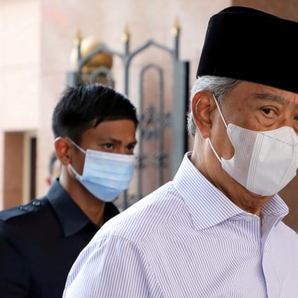 Malaysia‘s Prime Minister Muhyiddin Yassin arrives at a mosque in Putrajaya for prayers in August. Photo: Reuters