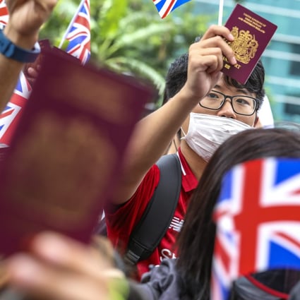 Britain has said it will create a special pathway to full citizenship for holders of the British National (Overseas) passport in Hong Kong. Photo: Nora Tam