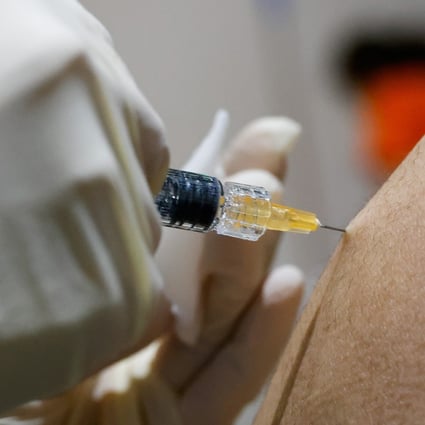 An influenza vaccine is administered at a hospital in Seoul. Health workers have reported a drop in the number of people coming in for vaccinations amid public concern following a number of deaths. Photo: Reuters