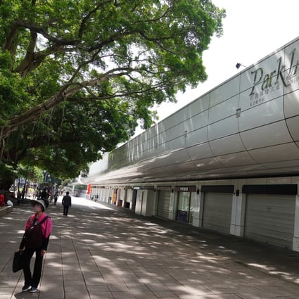 Most businesses on the normally crowded Park Lane shopping boulevard in Tsim Sha Tsui have been shut because of plummeting tourist numbers. Photo: Sam Tsang
