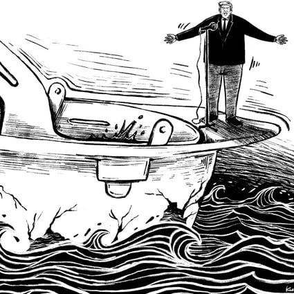 Disillusioned voters in states hit hard by a decline in industrial employment may now cost Trump. Illustration: Lau Ka-kuen