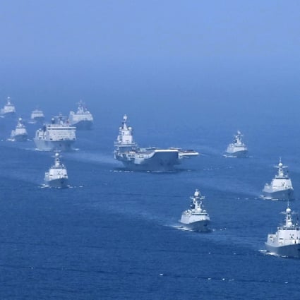 Chinese naval ships in the South China Sea. Photo: AFP