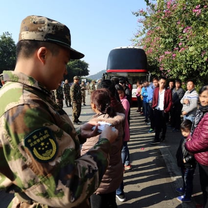 Authorities in Yunnan are offering rewards to members of the public who provide information about people entering the country illegally. Photo: Weibo