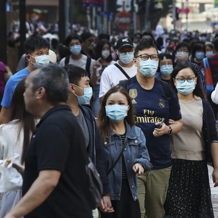 Hong Kong’s Causeway Bay is busy as usual despite concerns surrounding the coronavirus pandemic. Investors pushed up the city’s benchmark index higher on Monday. Photo: Xiaomei Chen