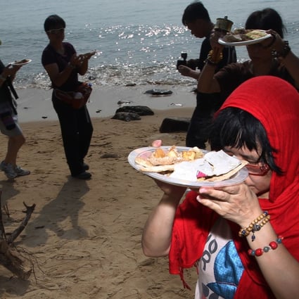 Followers of Tibertan Buddhism attend a religious ritual on Lamma Island on the first anniversary of Lamma ferry collision tragedy. Photo: SCMP