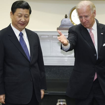 Xi Jinping and Xi Jinping meet at the White House on February 14, 2012, when they were both vice-presidents. Photo: AP