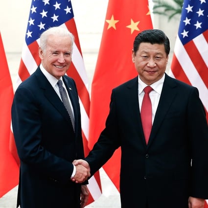 Chinese President Xi Jinping and then US vice-president Joe Biden meet in Beijing in 2013. Photo: TNS