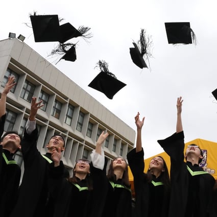 Many recent Hong Kong university graduates will miss the thrill of an in-person graduation ceremony due to Covid-19 concerns. Photo: Felix Wong
