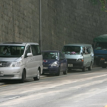 Cars are parked on Ice House Street in Central in 2007. The street continues to face traffic chaos due to illegal parking even today. Photo: Dustin Shum