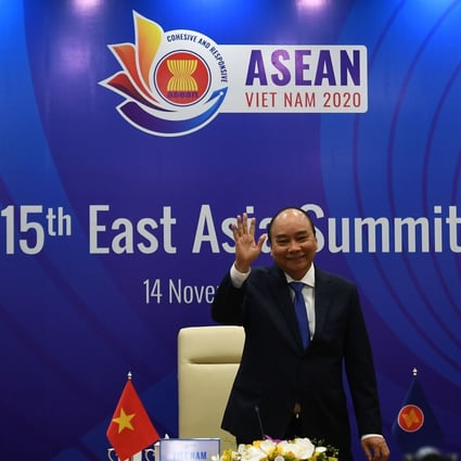 Vietnam's Prime Minister Nguyen Xuan Phuc will host the Asean virtual summit in Hanoi on Sunday. Photo: AFP