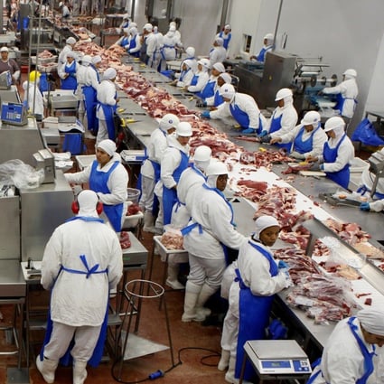 Several Chinese cities have reported finding Covid-19 on frozen meat imports from Brazil, Bolivia, Argentina and New Zealand. Photo: Reuters