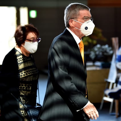 International Olympic Committee (IOC) president Thomas Bach arrives in Tokyo to meet with Japan’s prime minister in Tokyo. Photo: EPA