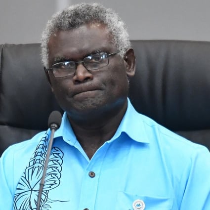 Solomon Islands Prime Minister Manasseh Sogavare’s government uses Facebook to broadcast his speeches and to disseminate health information during the Covid-19 pandemic. Photo: EPA-EFE