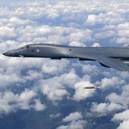 Two US Air Force B-1B bombers entered China’s ADIZ on Tuesday, according to an aviation tracking service. Photo: AP