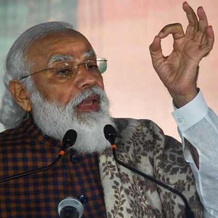India’s Prime Minister Narendra Modi speaks in New Delhi on November 11. Photo: AFP