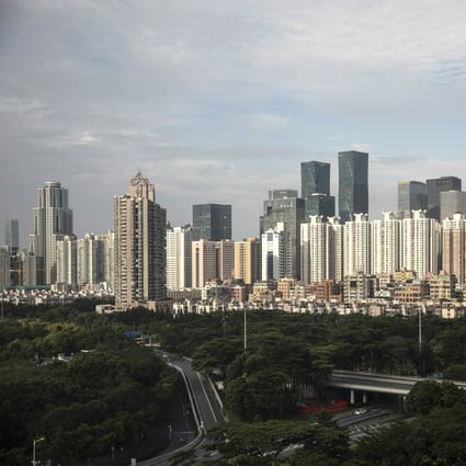 Shenzhen skyline seen on August 4, 2019. Sino Group will invite start-ups to test their innovations for applications in building management within the Greater Bay Area. Photo: Bloomberg