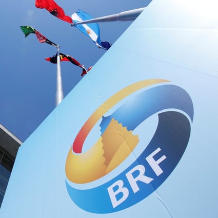 A Belt and Road Forum logo is seen outside the China National Convention Centre in Beijing. The US and other countries have expressed concern over a surge in Chinese export financing. Photo: Reuters