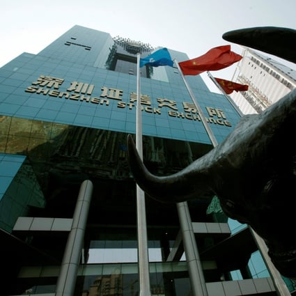A bull statue seen outside the Shenzhen stock exchange. Biotech and auto stocks provided the catalysts to Hong Kong and China benchmarks this week. Photo: Reuters.