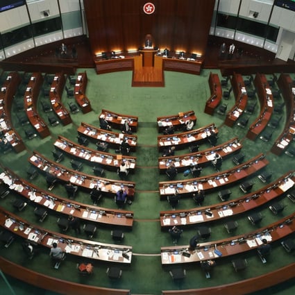 Empty seats abound in Legco on November 12 after opposition lawmakers resigned en masse. Photo: Dickson Lee