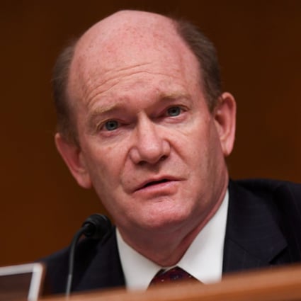 US Senator Chris Coons attends a hearing on Capitol Hill in June. Photo: Reuters