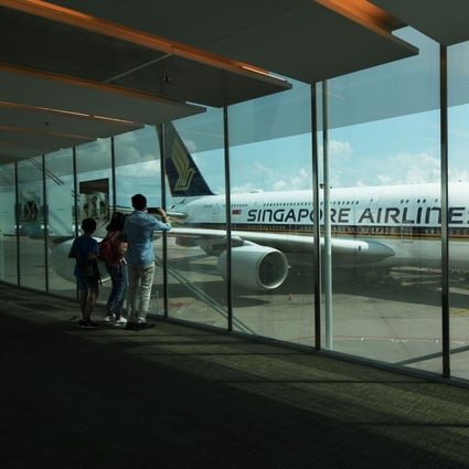 A Singapore Airlines aircraft at Changi Airport. Photo: Xinhua