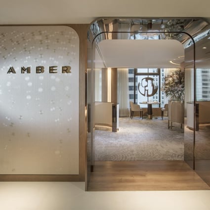 Amber at the Landmark Mandarin, a two-Michelin-star fine-dining restaurant in Hong Kong’s Central district, has been inundated with bookings recently. Photo: Landmark Mandarin Oriental