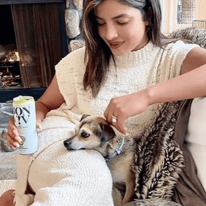 Priyanka Chopra and her well-looked-after dog Diana. Photo: @diariesofdiana/Instagram
