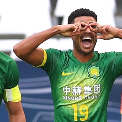 Beijing Guoan's Alan Carvalho celebrates scoring against FC Seoul in the AFC Champions League. Photo: Reuters