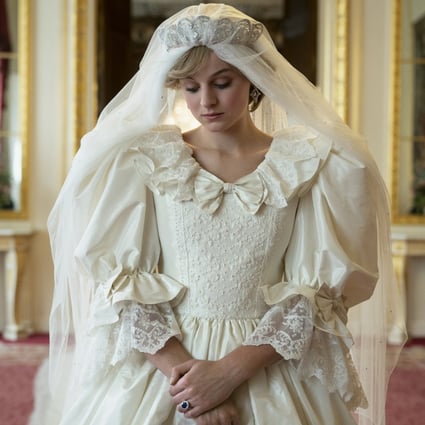 Emma Corrin as Princess Diana on her wedding day in Netflix’s The Crown. By the end of filming Corrin had got to know Diana from the inside out, the actress says. Photo: TNS