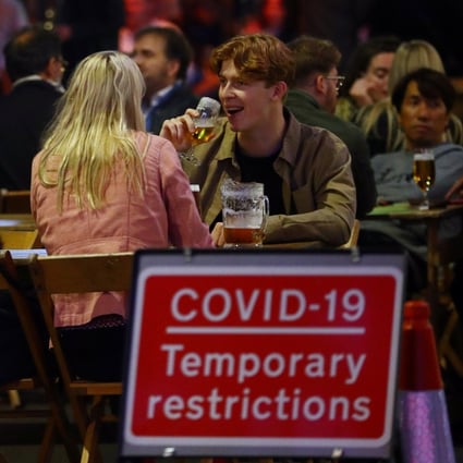 Diners in Soho, London, amid the coronavirus pandemic. Photo: Reuters