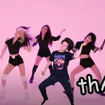 Blackpink … plus Ky? has earned hundreds of thousands of followers by inserting herself into some of K-pop’s best known dance routines. Photo: Ky27/YouTube