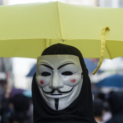 The government’s anti-mask law is before the Court of Final Appeal this week. Photo: AFP