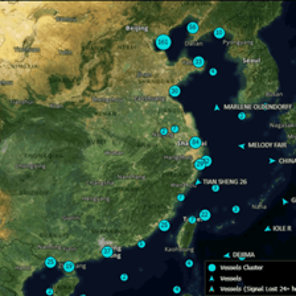 Clusters of Capesize and Panamax carriers off China's coast as of November 24 , according to Bloom berg data.