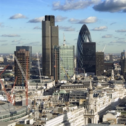 London's skyline, including the Gherkin and Lloyd's of London, with the buildings of the Docklands in the right background. Photo: Handout