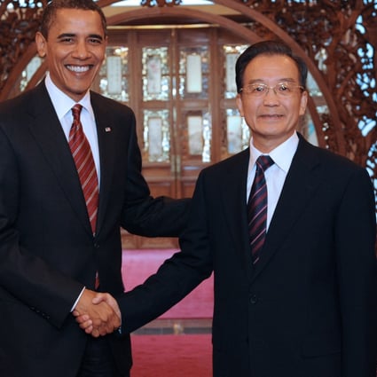 On a trip to China in 2009, Obama raised issues around “massive trade imbalances” and “China’s currency manipulation and other unfair practices” during a meeting with Wen Jiabao, then China’s premier. Photo: Xinhua