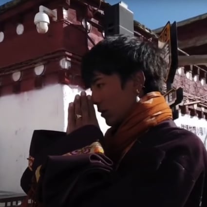Tibetan herdsman Zhaxi Dingzhen shot to fame by accident after he appeared in a video that went viral on Chinese social media platform Douyin. Image: Douyin