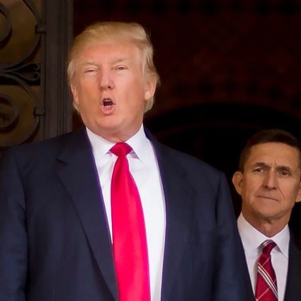 Donald Trump and Michael Flynn in 2016. File photo: AFP