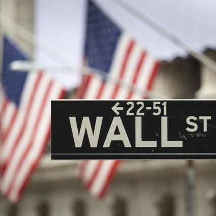 A sign for Wall Street is seen outside the New York Stock Exchange in October. Photo: EPA-EFE