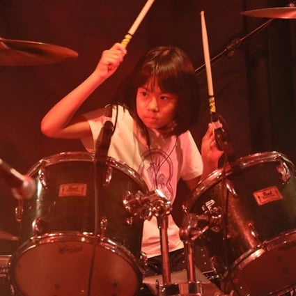 Yoyoka Soma dreams of drumming with Dave Grohl and Robert Plant – and she’s only 10. Photo: courtesy of Yoyoka Soma
