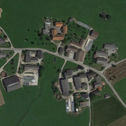 A satellite image of the Austrian town that will be renamed Fugging on January 1. Image: Google Maps
