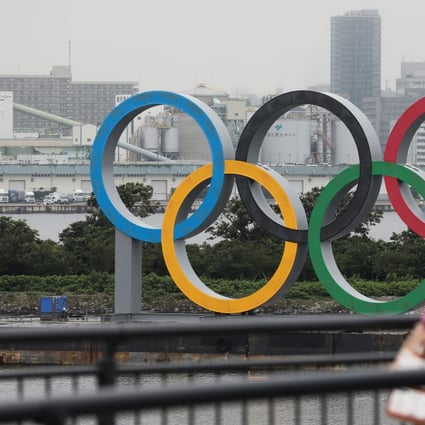 The Olympic Rings at Odaiba Marine Park, Tokyo, Japan in July, 2020. Photo: Xinhua
