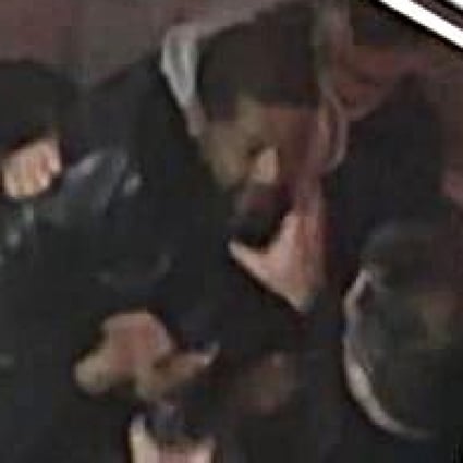 CCTV camera footage widely distributed on social networks shows producer Michel Zecler being beaten up by police officers at the entrance of a music studio in Paris on November 21. Photo: AFP