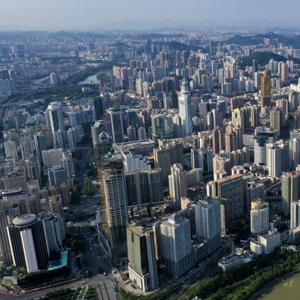 Shenzhen, one of the nine Guangdong province cities that are part of the Greater Bay Area development zone. The number of private institutions stood at 191,500 last year, making up more than a third of all such institutions in China. Photo: Martin Chan