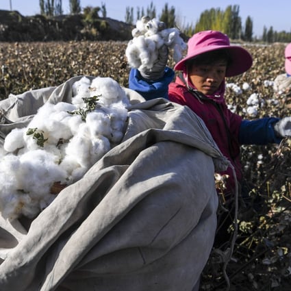 Xinjiang accounts for 20 per cent of all the cotton in the world, 80 per cent of China’s cotton and 50 per cent of global spinning capacity. Photo: Xinhua