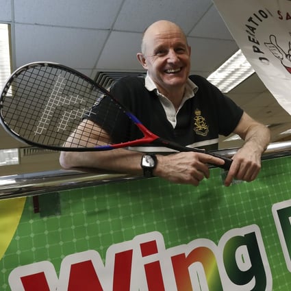 Stephen Gollop attends Wing Ding Squash Tournament in Happy Valley. Photo: Jonathan Wong