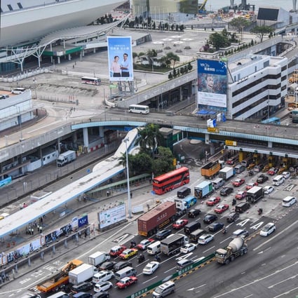 Motorists head through the reopened Cross-Harbour Tunnel in Hong Kong on November 27, 2019. The government has joined private-sector firms and financiers on past infrastructure projects, including cross-harbour tunnels, and could do so again on the Lantau Tomorrow project. Photo: AFP
